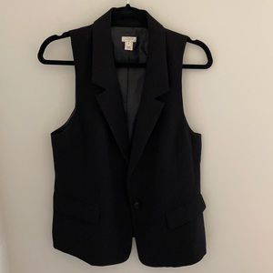 J. Crew Black Vest